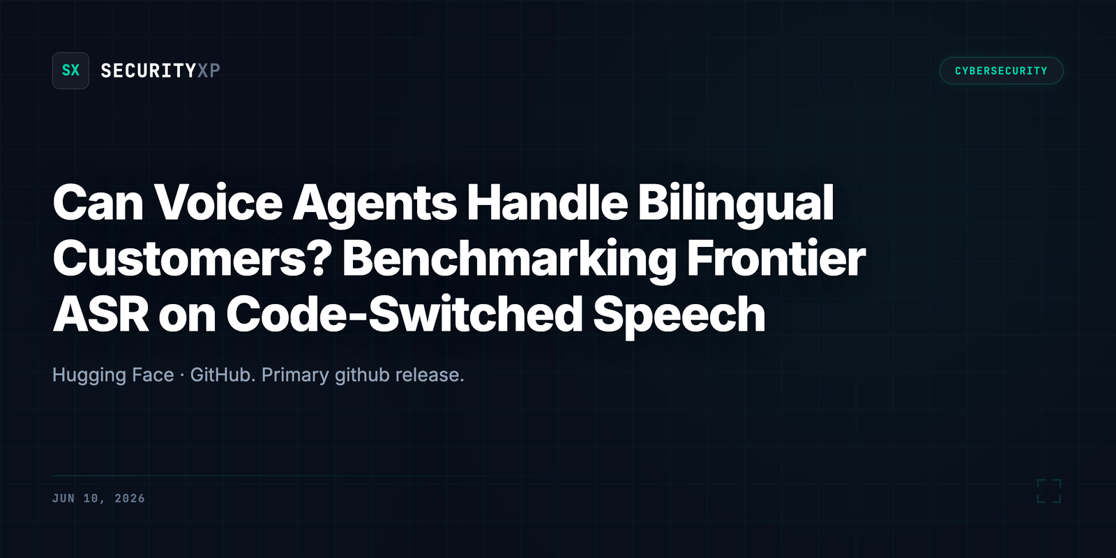 Can Voice Agents Handle Bilingual Customers? Benchmarking Frontier ASR on Code-Switched Speech