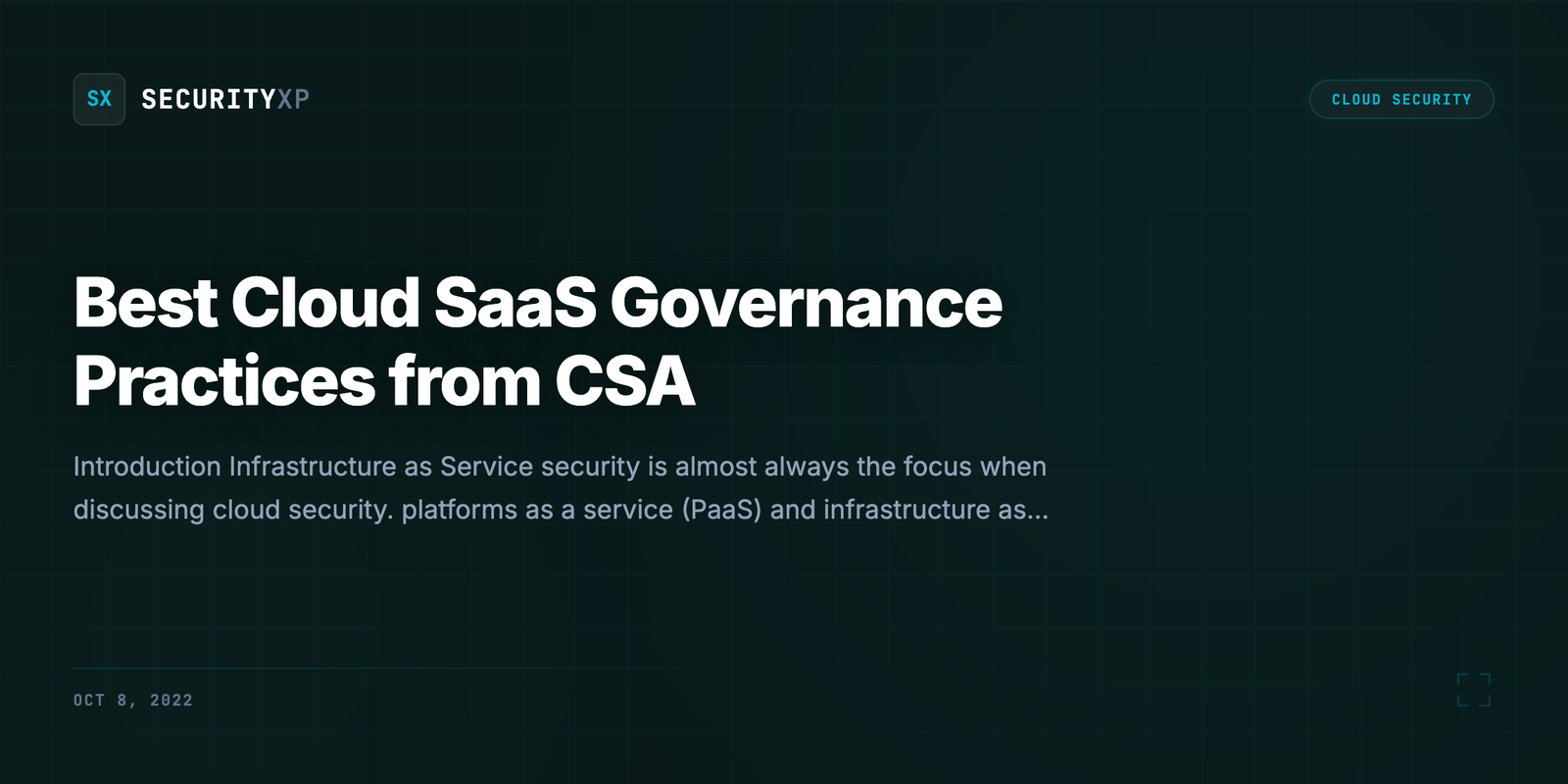 Best Cloud SaaS Governance Practices from CSA