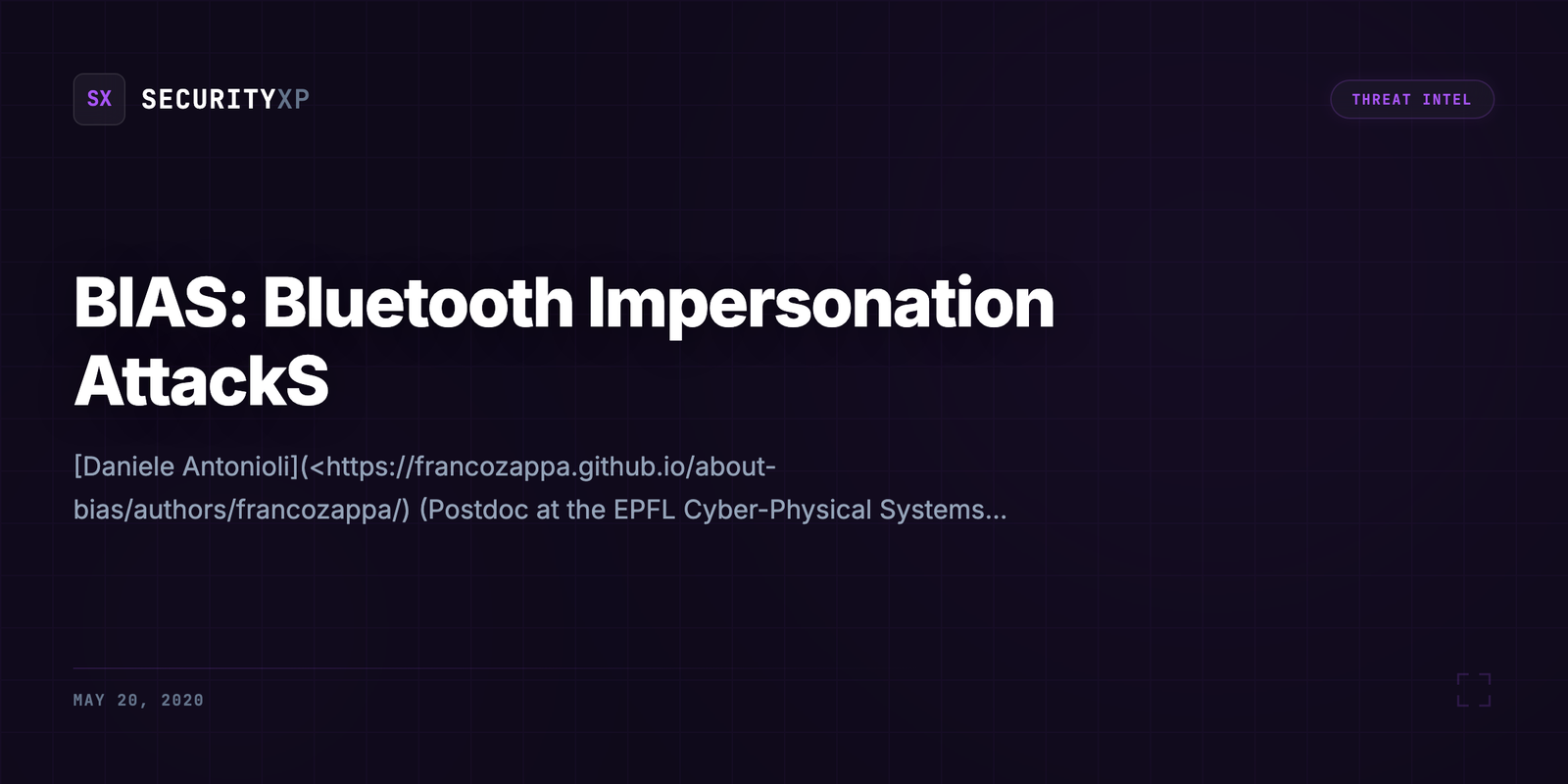 BIAS: Bluetooth Impersonation AttackS