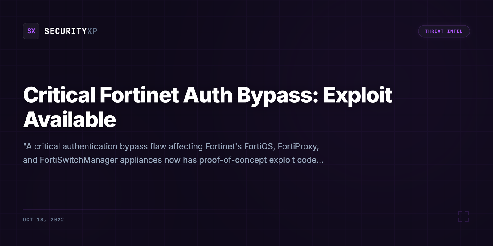 Critical Fortinet Auth Bypass: Exploit Available