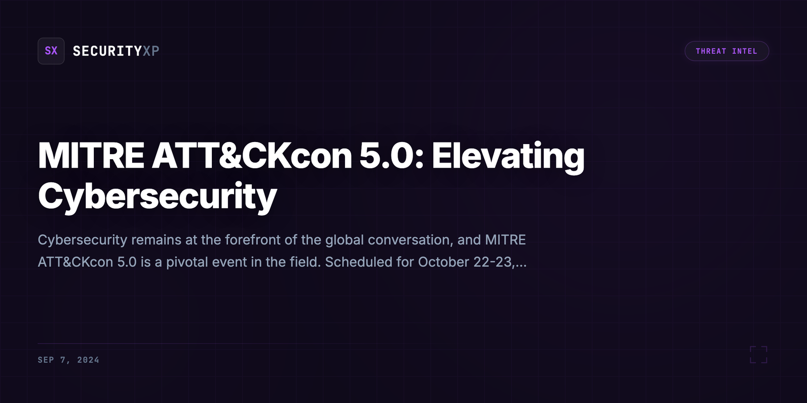 MITRE ATT&CKcon 5.0: Elevating Cybersecurity