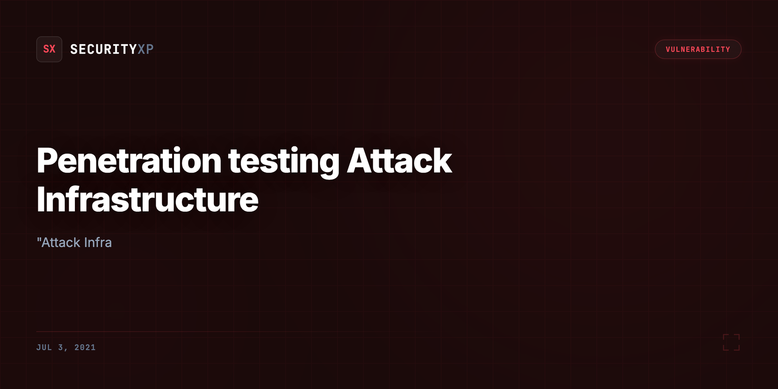 Penetration testing Attack Infrastructure