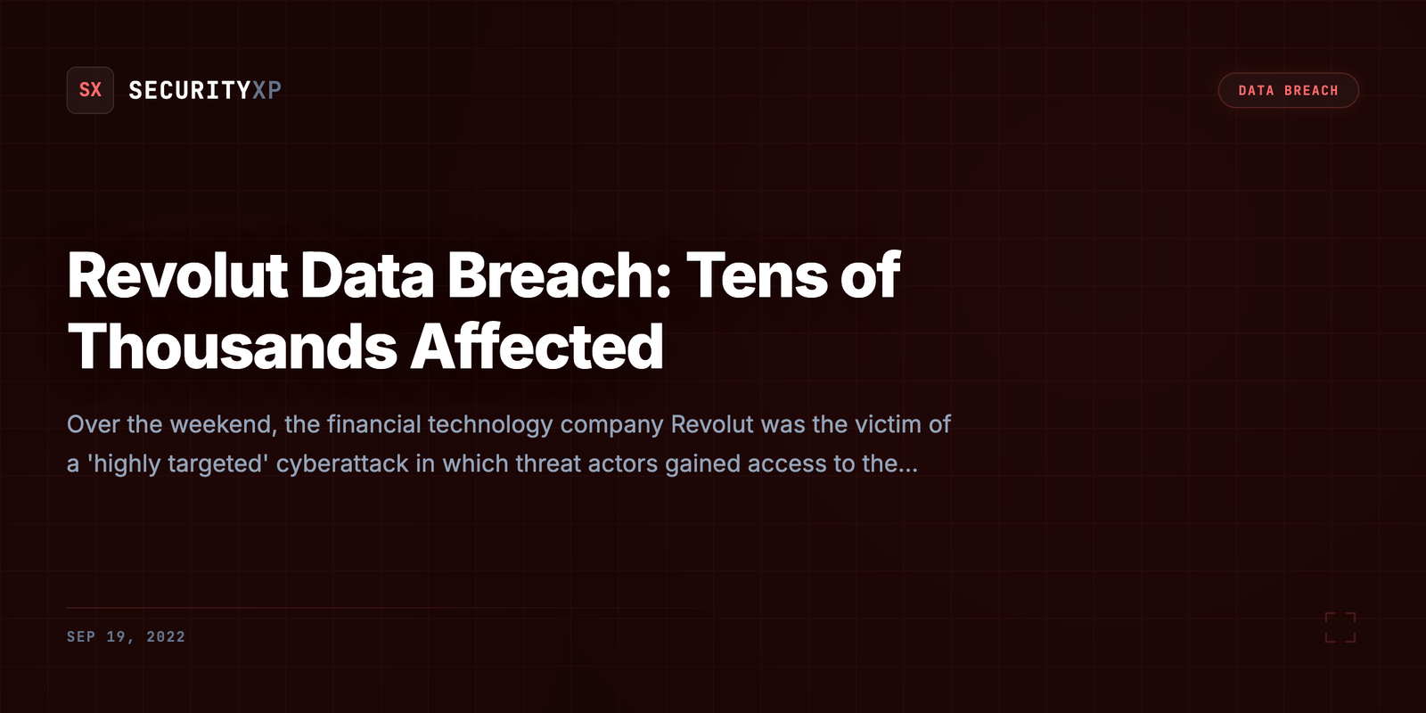 Revolut Data Breach: Tens of Thousands Affected