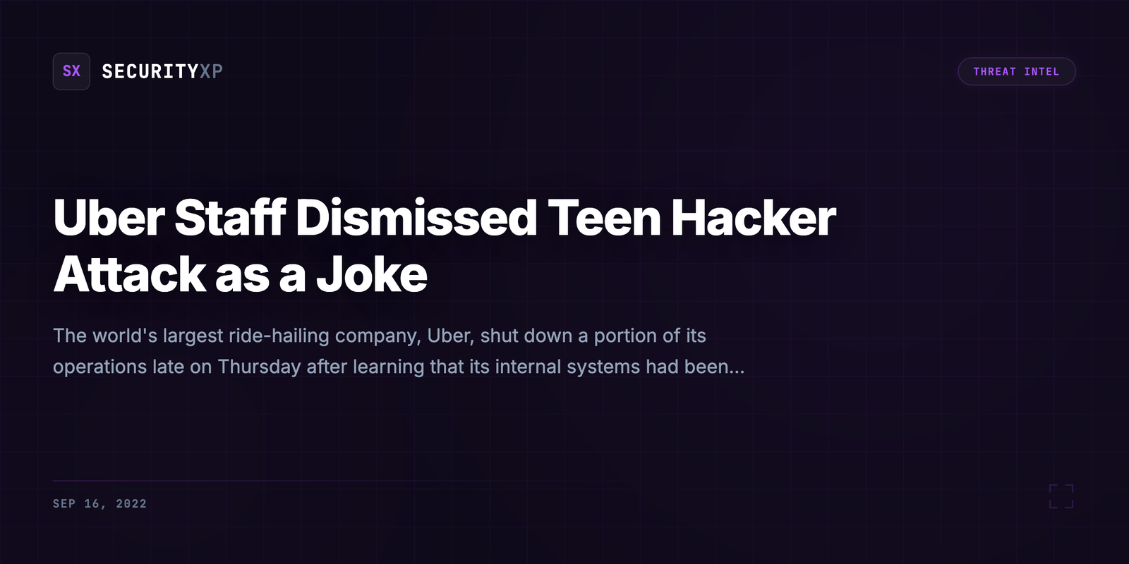 Uber Staff Dismissed Teen Hacker Attack as a Joke